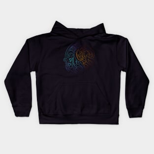 Fire and Water Elements Kids Hoodie